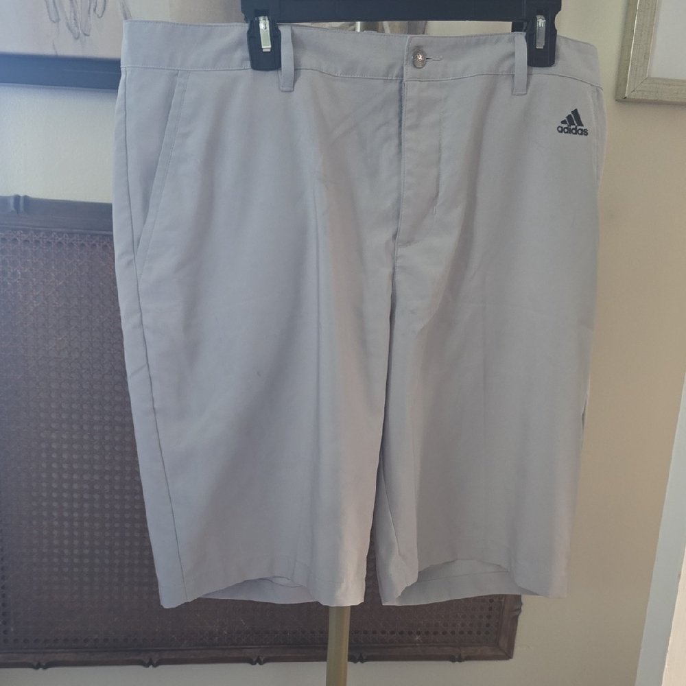 Adidas Men's Light Gray Athletic Shorts